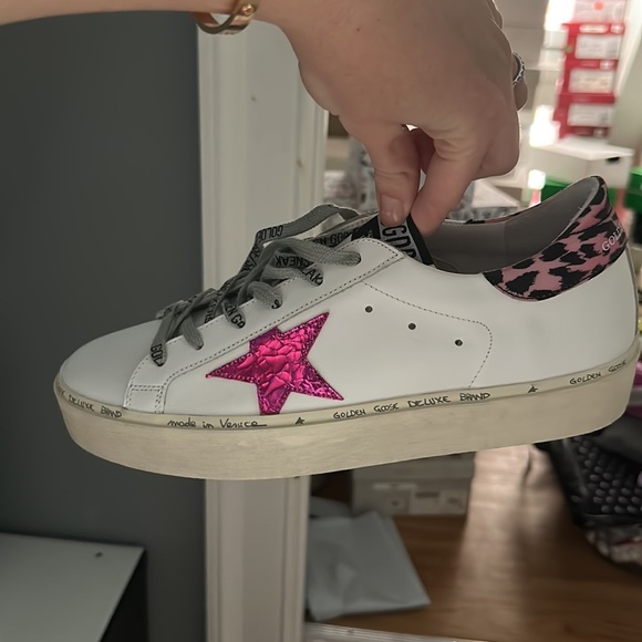 golden goose Nordstrom edition size 41 11 pink star hi star - Picture 5 of 9